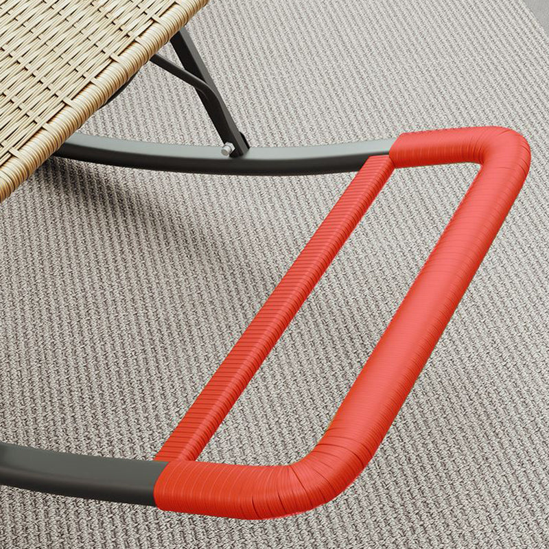 Modern Wicker Rocking Chair Reclining Rocker Chair for Living Room