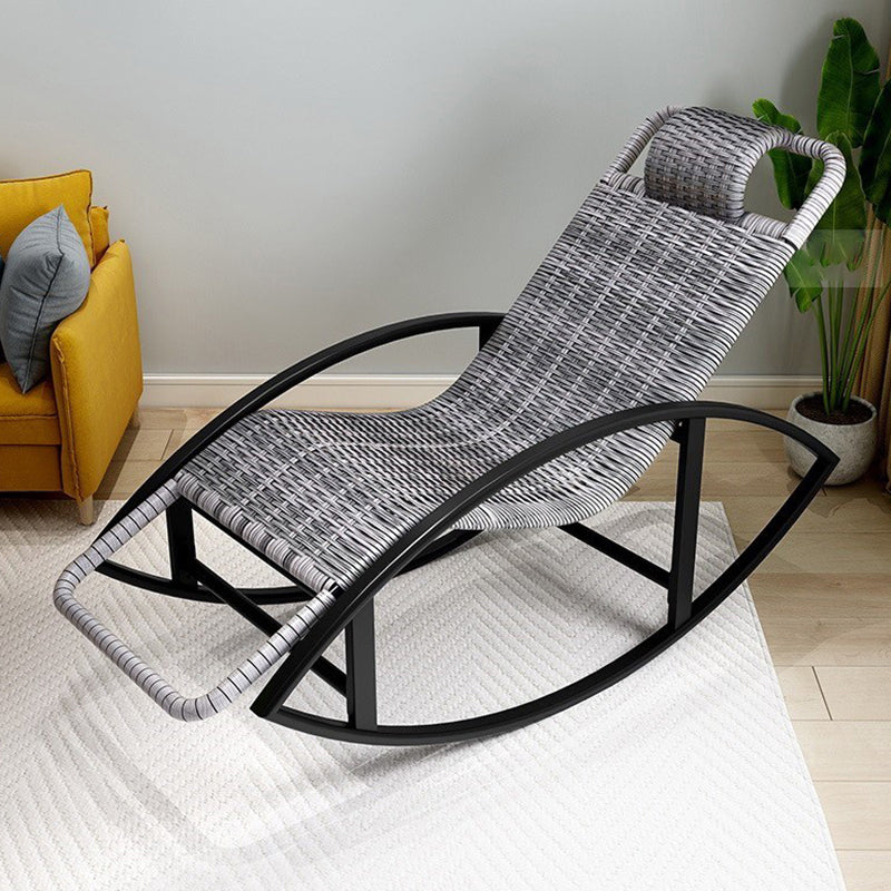 Wicker Modern Rocking Chair Reclining Rocker Chair for Living Room