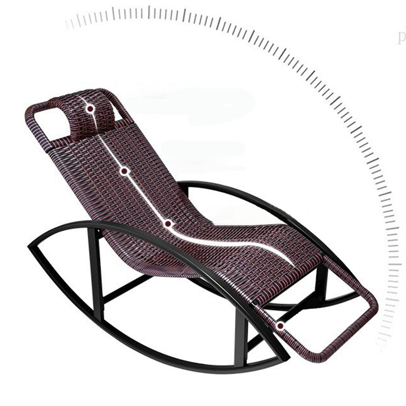 Wicker Modern Rocking Chair Reclining Rocker Chair for Living Room