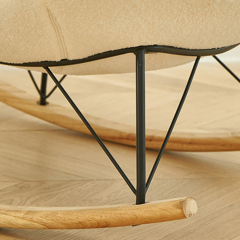 Simple Modern Style Chair Waterproof Single Rocker Chair for Bedroom and Living Room