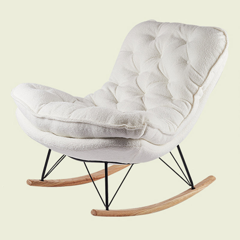 Simple Modern Style Chair Waterproof Single Rocker Chair for Bedroom and Living Room
