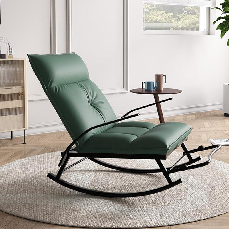 Modern Rocking Chair Upholstered Button-Tufted Reclining Rocking Accent Chair