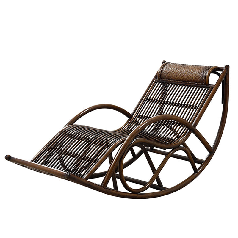 Natural Real Rattan Rocking Chair Lazy Indoor Rocking Chair for Break