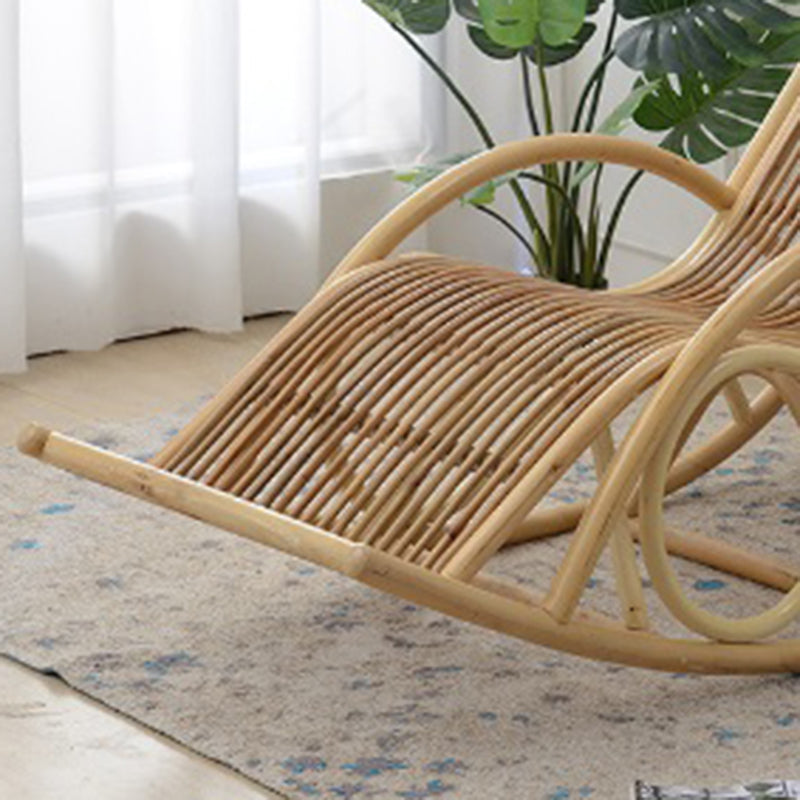 Natural Real Rattan Rocking Chair Lazy Indoor Rocking Chair for Break