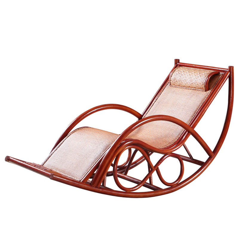 Natural Real Rattan Rocking Chair Lazy Indoor Rocking Chair for Break