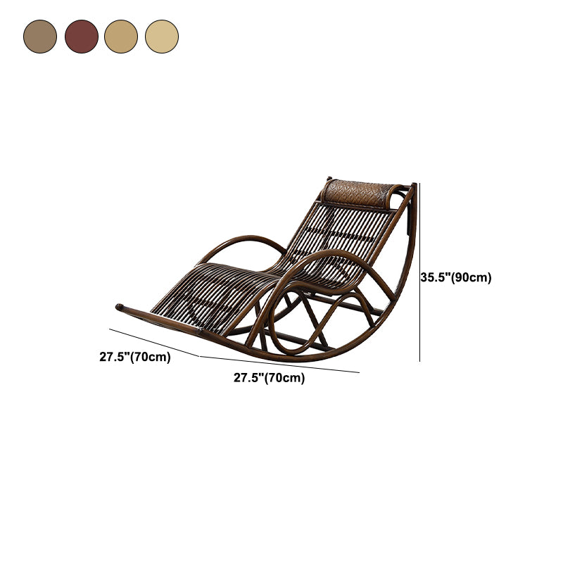 Natural Real Rattan Rocking Chair Lazy Indoor Rocking Chair for Break