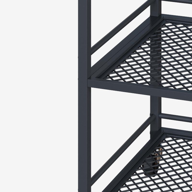 Modern Style Metal Prep Table 31.5"H Rolling Wood Prep Table with Towel Rack