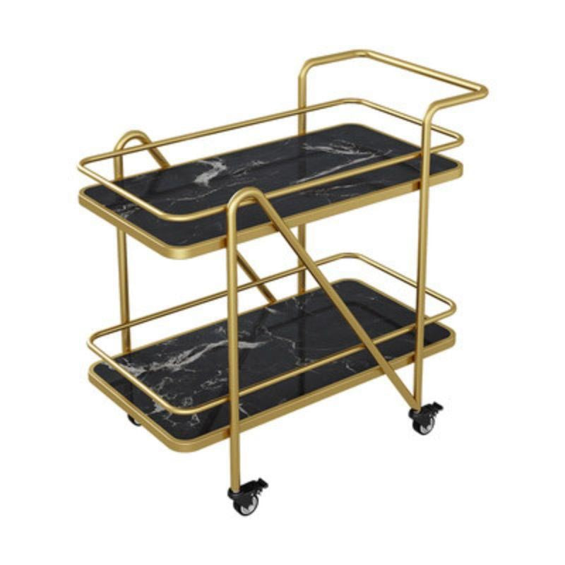 32.28" High Modern Prep Table Rolling Stone Prep Table for Dining Room