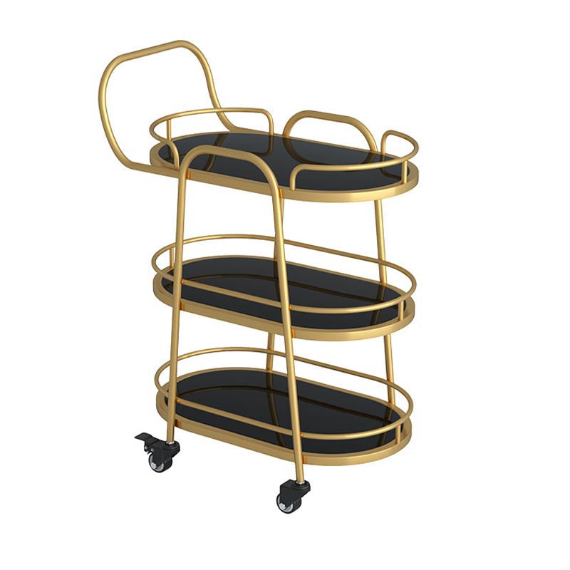 33.46" High Modern Prep Table Rolling Stone Prep Table for Home