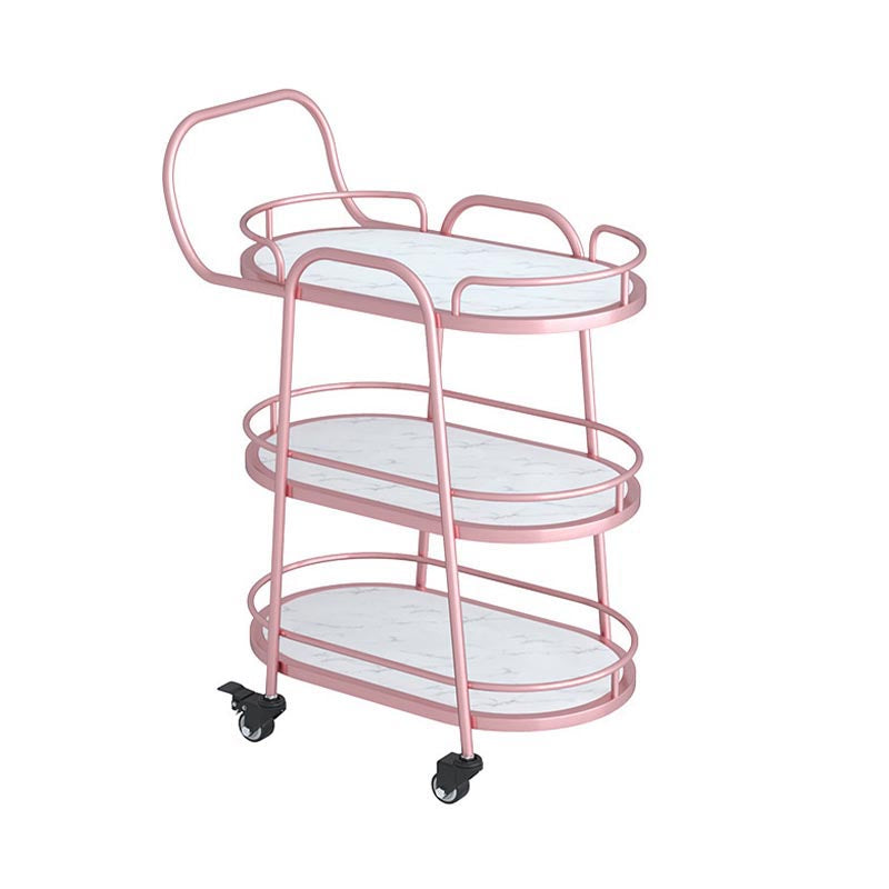 33.46" High Modern Prep Table Rolling Stone Prep Table for Home