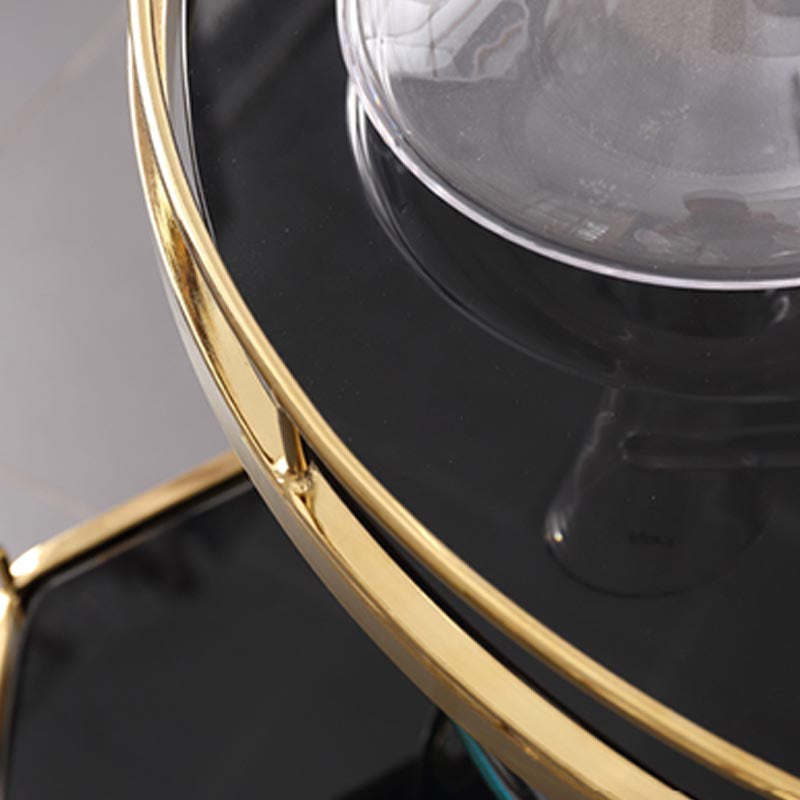 32.68" High Modern Prep Table Rolling Metal Prep Table for Home