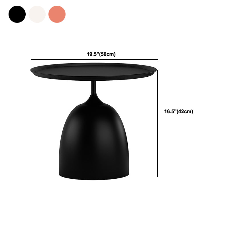 Minimalist Metal Side End Table Mid-Century Pedestal Side End Table