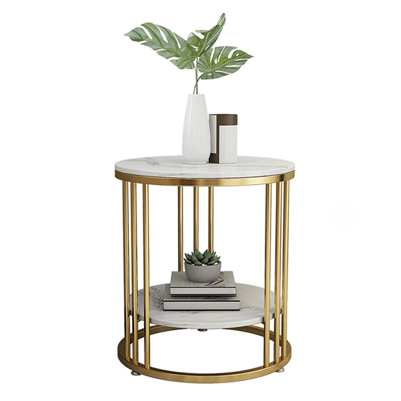 Minimalist Round Corner Table Frame Sofa Side Table for Living Room