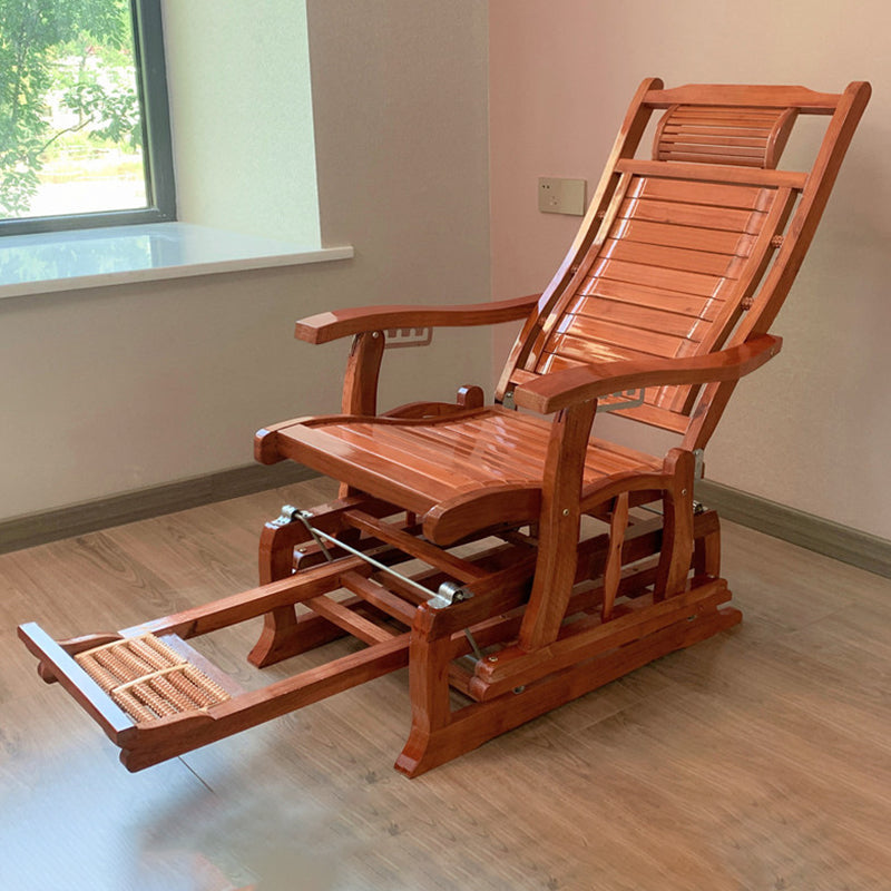 Traditional Rocker Solid Wood Removable Cushions Reclining Recliner Chair