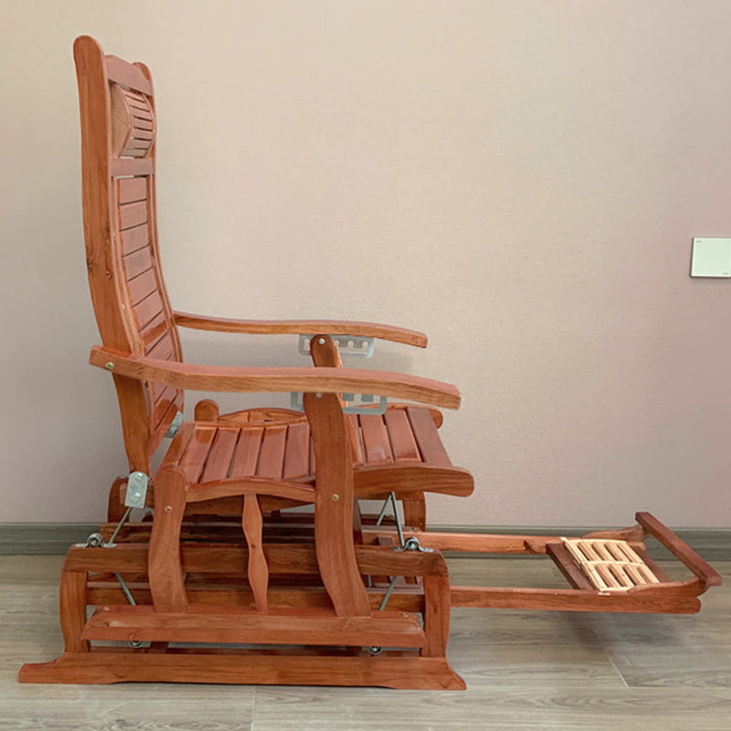 Traditional Rocker Solid Wood Removable Cushions Reclining Recliner Chair