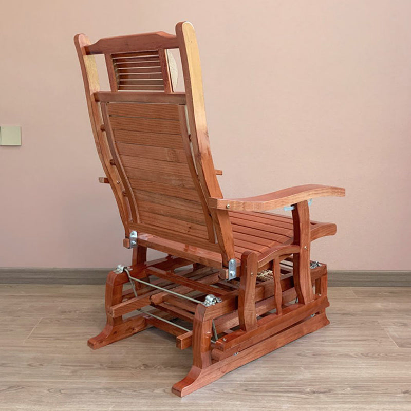 Traditional Rocker Solid Wood Removable Cushions Reclining Recliner Chair