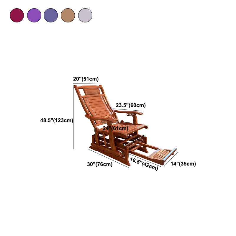 Traditional Rocker Solid Wood Removable Cushions Reclining Recliner Chair