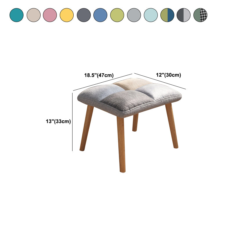 Modern Rocker Chair Upholstered Dark Legs Glider Button-Tufted