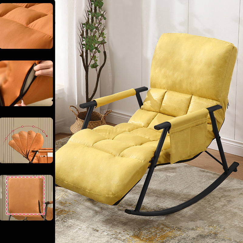 Upholstered Recliner Chair Contemporary Button-Tufted Recliner Chair