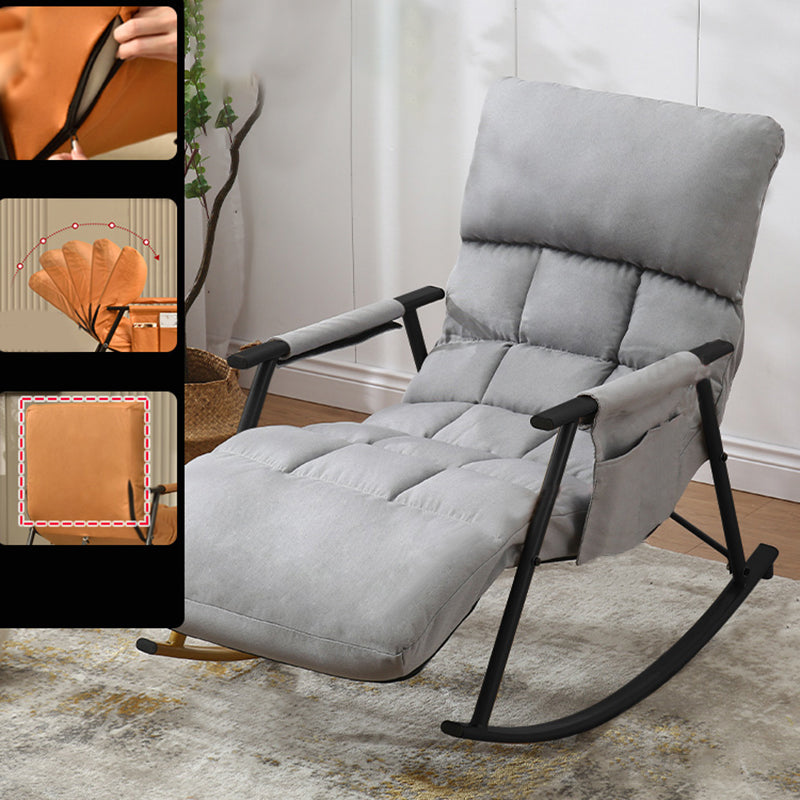 Upholstered Recliner Chair Contemporary Button-Tufted Recliner Chair