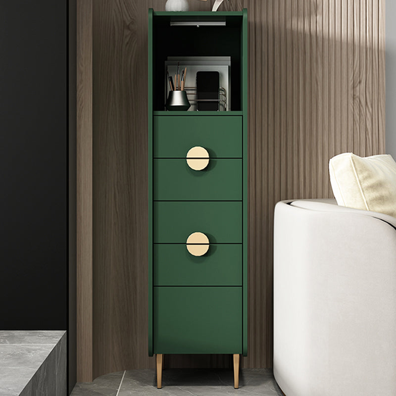 Modern Rectangle Chest Wood Straight Legs Side Cabinet with Drawer