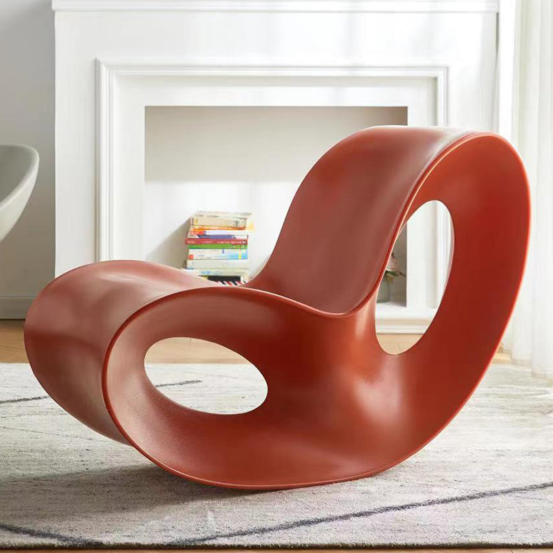 Contemporary Rocking Accent Chair Plastic & Acrylic Rocker Chair