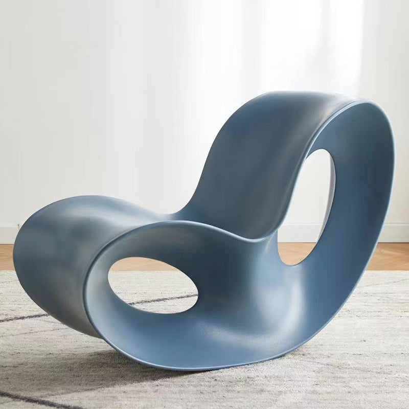 Contemporary Rocking Accent Chair Plastic & Acrylic Rocker Chair