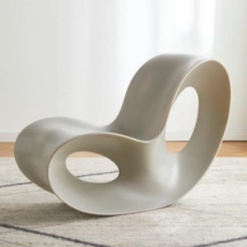 Contemporary Rocking Accent Chair Plastic & Acrylic Rocker Chair