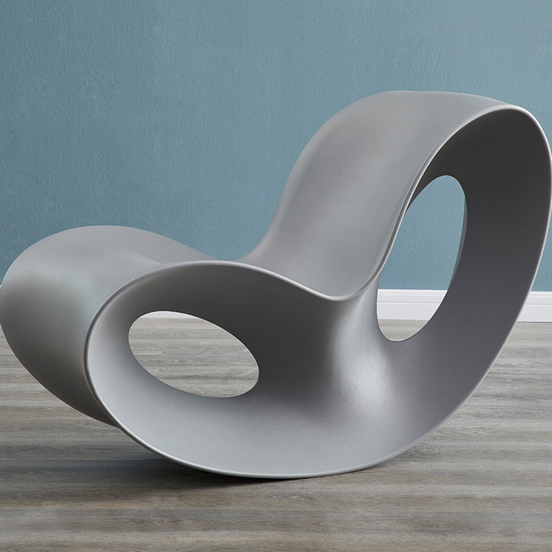 Contemporary Rocking Accent Chair Plastic & Acrylic Rocker Chair