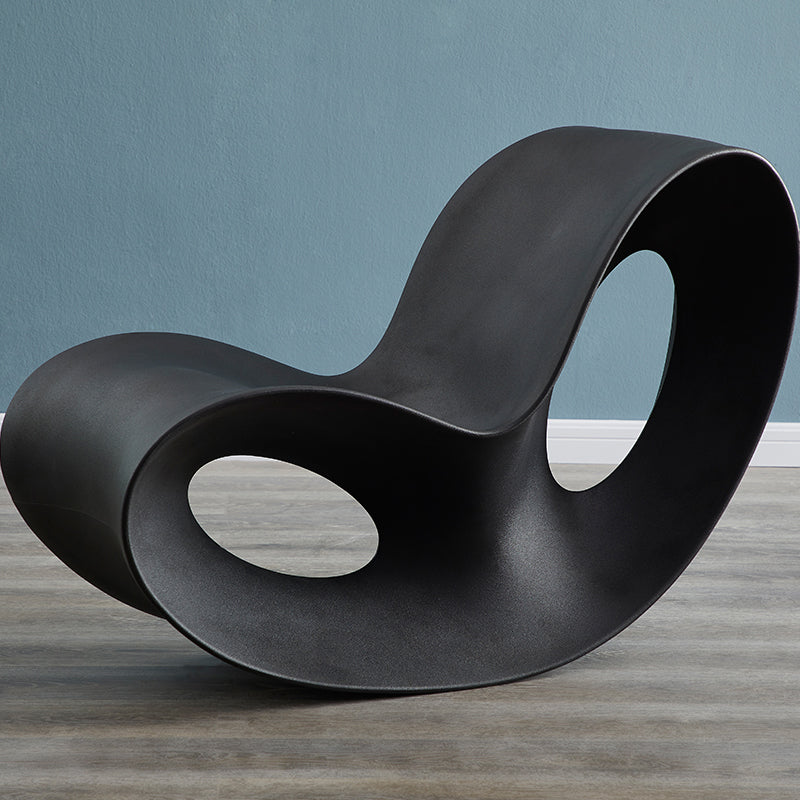 Contemporary Rocking Accent Chair Plastic & Acrylic Rocker Chair