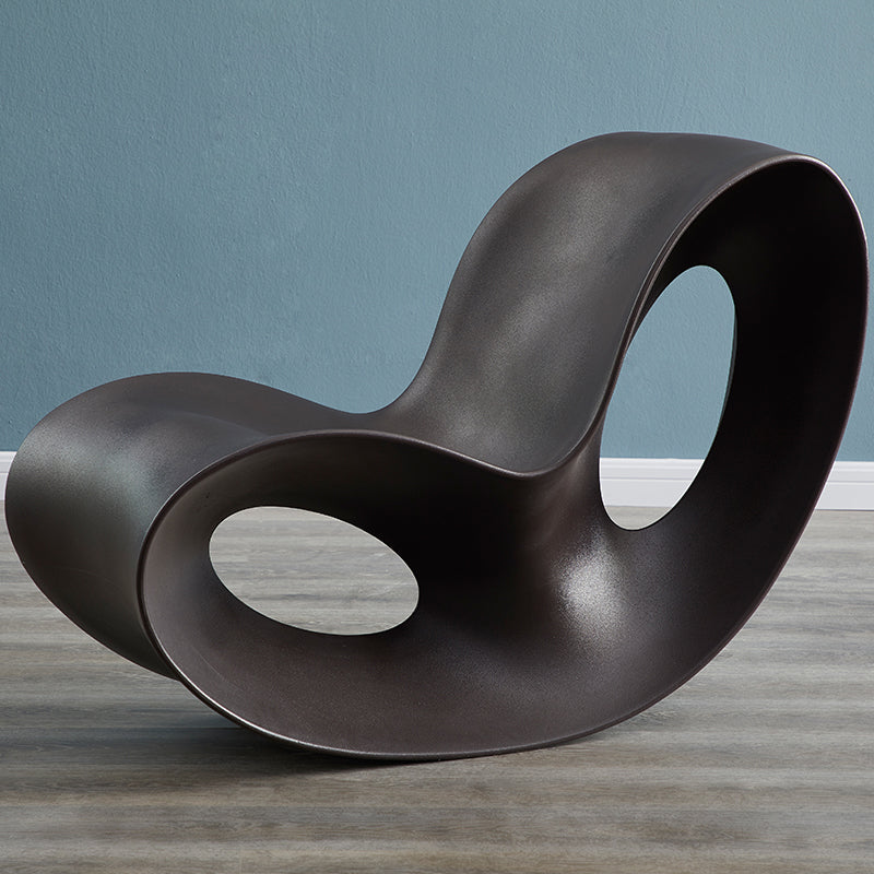 Contemporary Rocking Accent Chair Plastic & Acrylic Rocker Chair