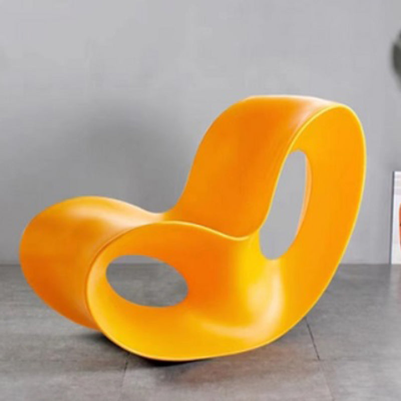 Contemporary Rocking Accent Chair Plastic & Acrylic Rocker Chair