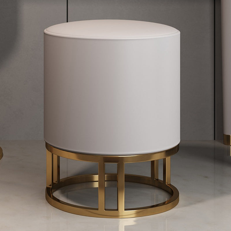 Glam Slate Top Makeup Vanity Desk Table Grey Dressing Table with Drawer