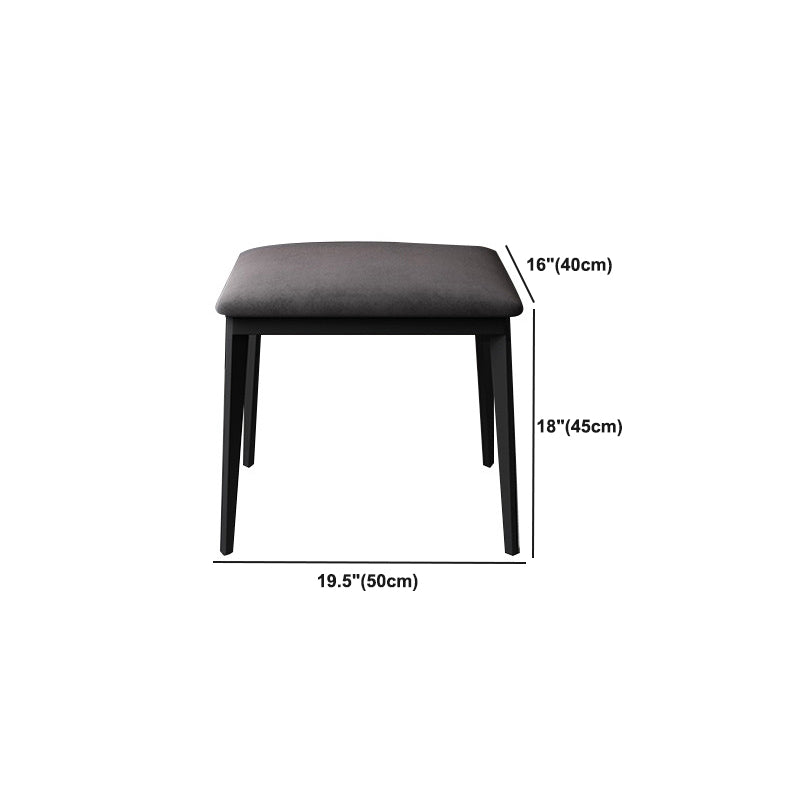 Contemporary Solid Wood Vanity Makeup Table Set 2-Drawer Vanity Dressing Table