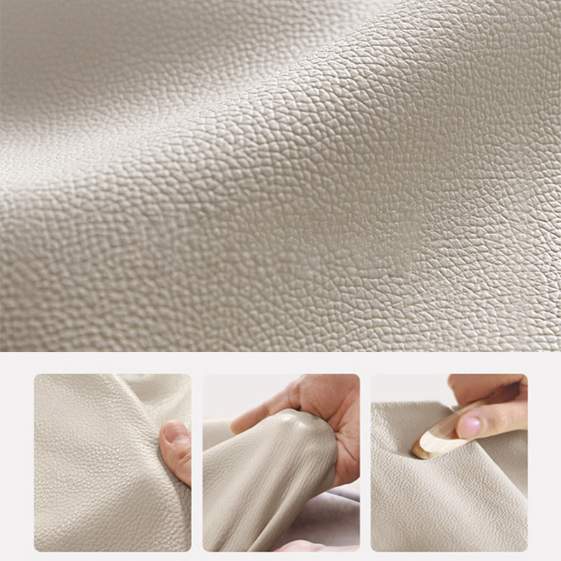 43.3" Tall Contemporary Panel Bed Wood and Upholstered Bed Frame