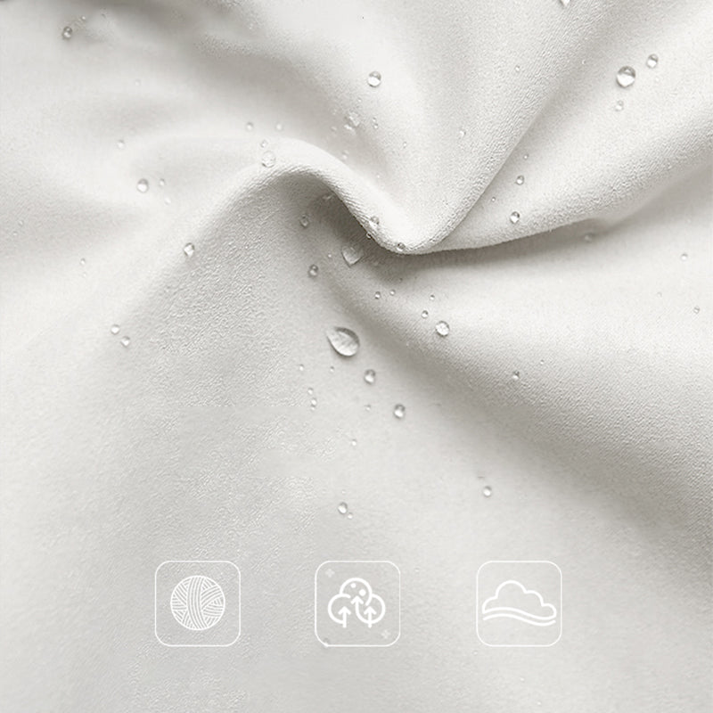 37.4" Tall Glam Panel Bed Wood and Upholstered Standard Bed in White