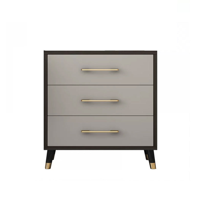 Classic Glam Wood Storage Chest Dresser Bedroom Gray Dresser