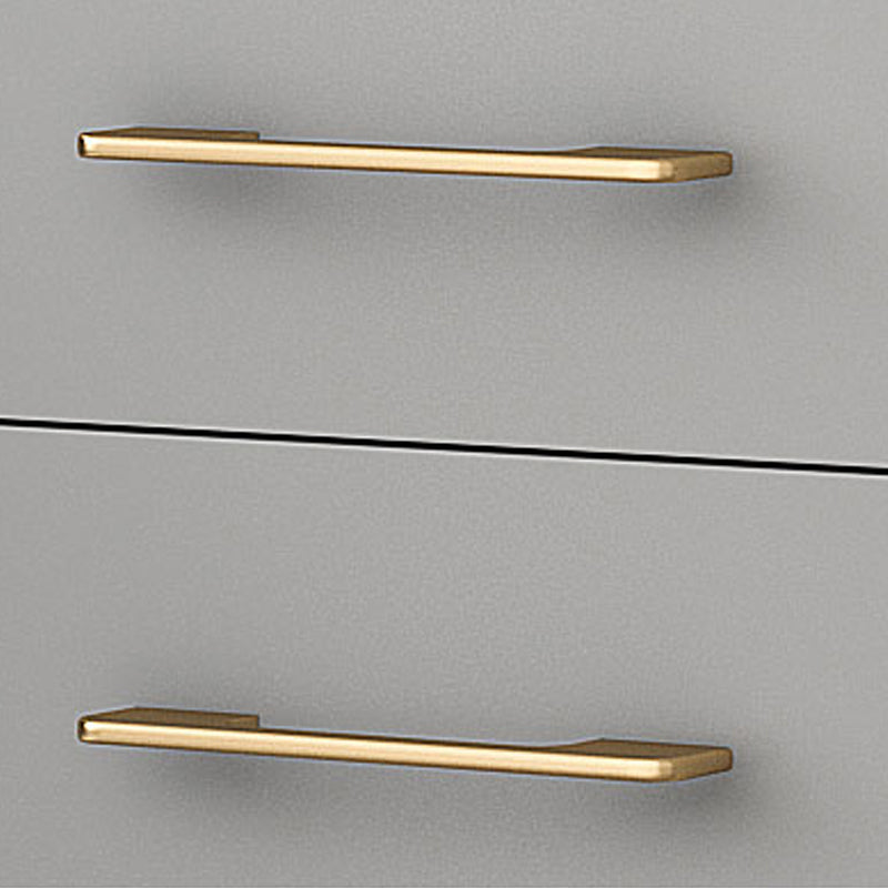 Classic Glam Wood Storage Chest Dresser Bedroom Gray Dresser