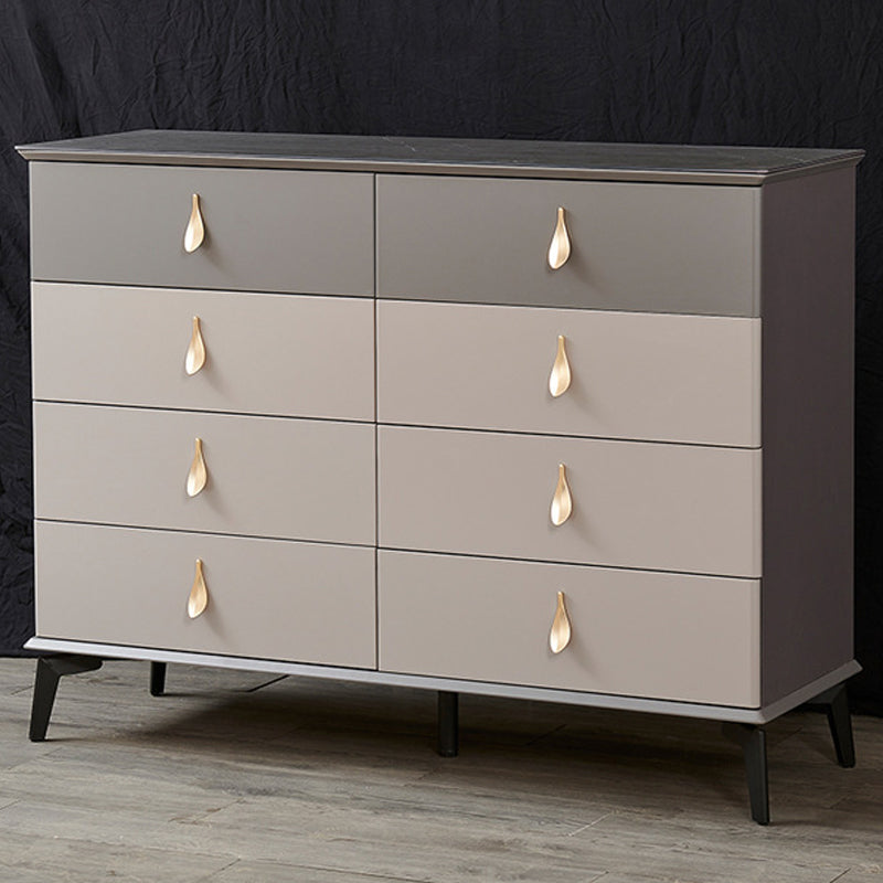 Contemporary Chest Wood Storage Chest Dresser with Soft-Close Drawers