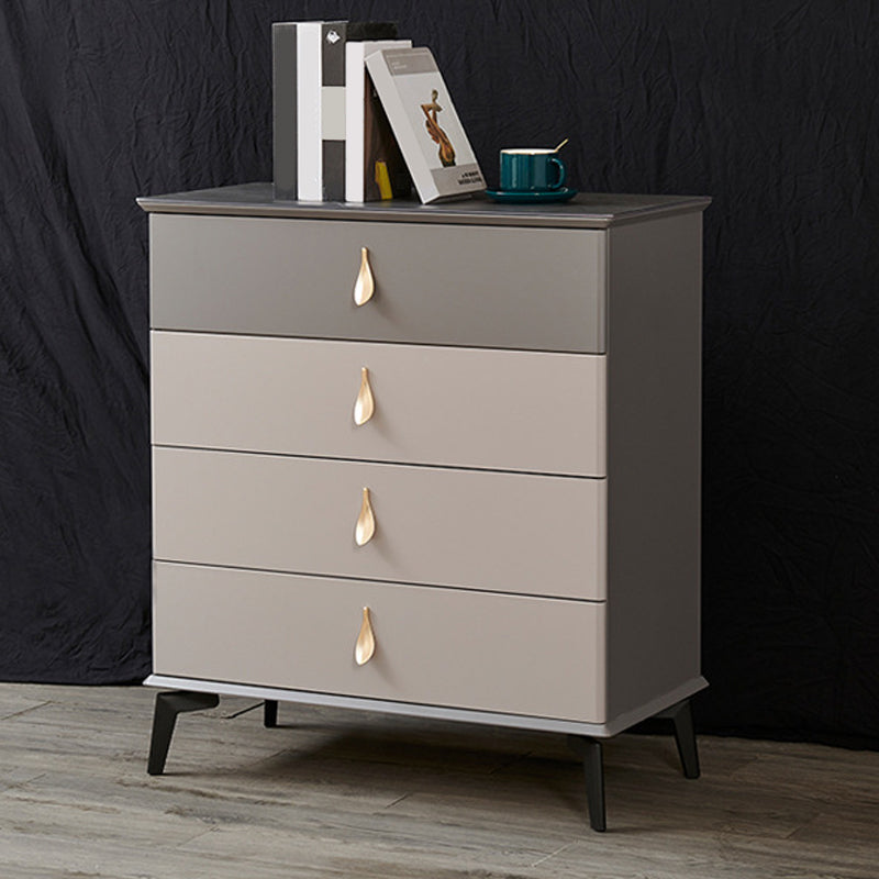 Contemporary Chest Wood Storage Chest Dresser with Soft-Close Drawers