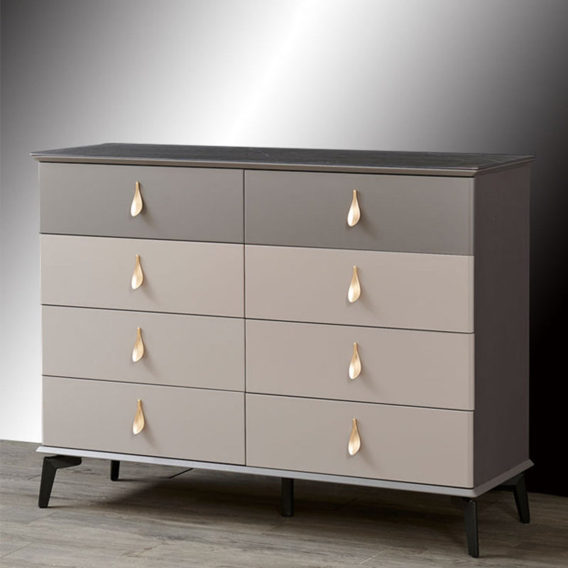 Contemporary Chest Wood Storage Chest Dresser with Soft-Close Drawers