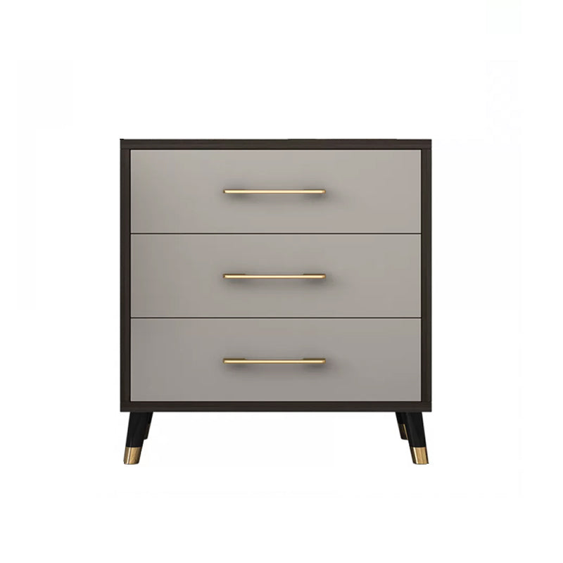 Contemporary Glam Storage Chest Wooden Chest with Soft-Close Drawers