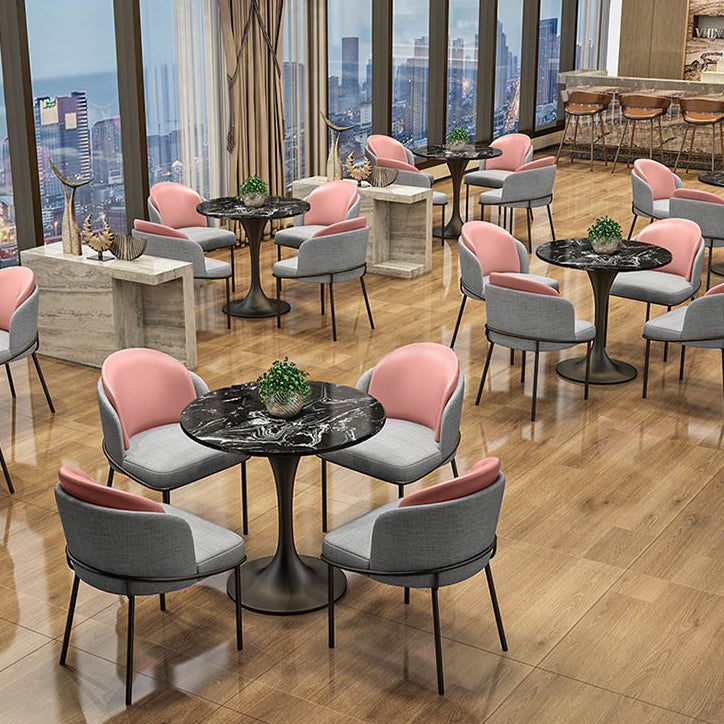 Modern Round Dining Table Artificial Marble Tulip Table for Dining Room