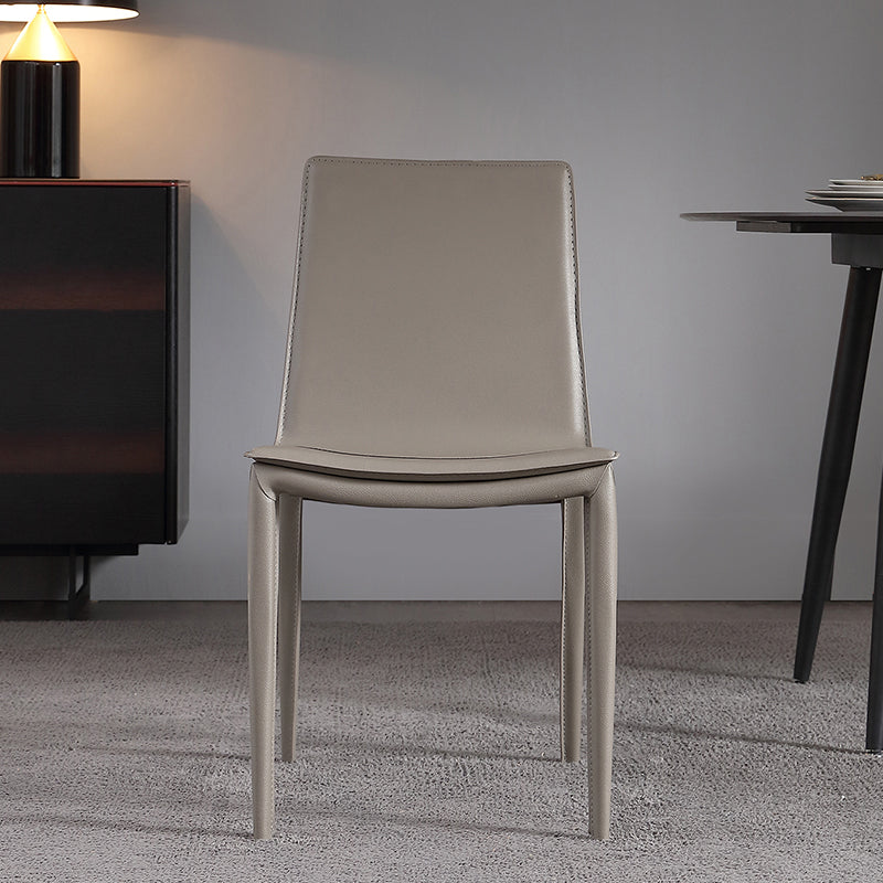 Faux Leather Dining Chairs Contemporary Armless Dining Chairs