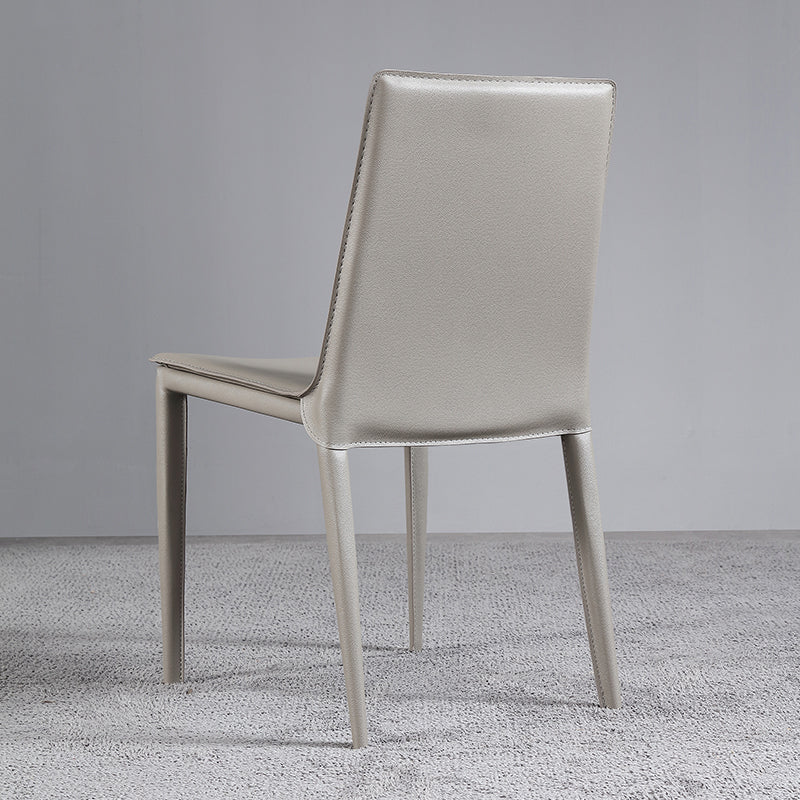 Faux Leather Dining Chairs Contemporary Armless Dining Chairs