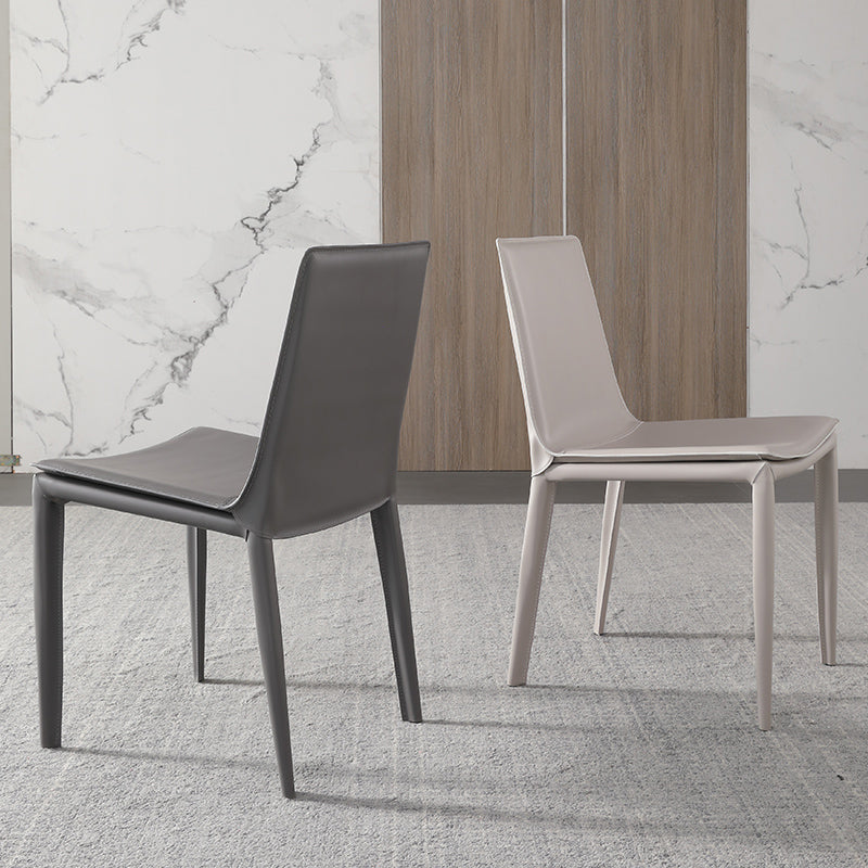 Upholstered Dining Side Chair Modern Armless Dining Chairs for Home