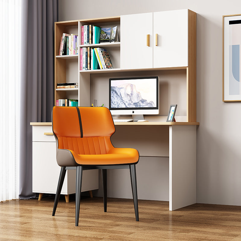 Contemporary Dining Chairs Faux Leather Dining Side Chair for Indoor