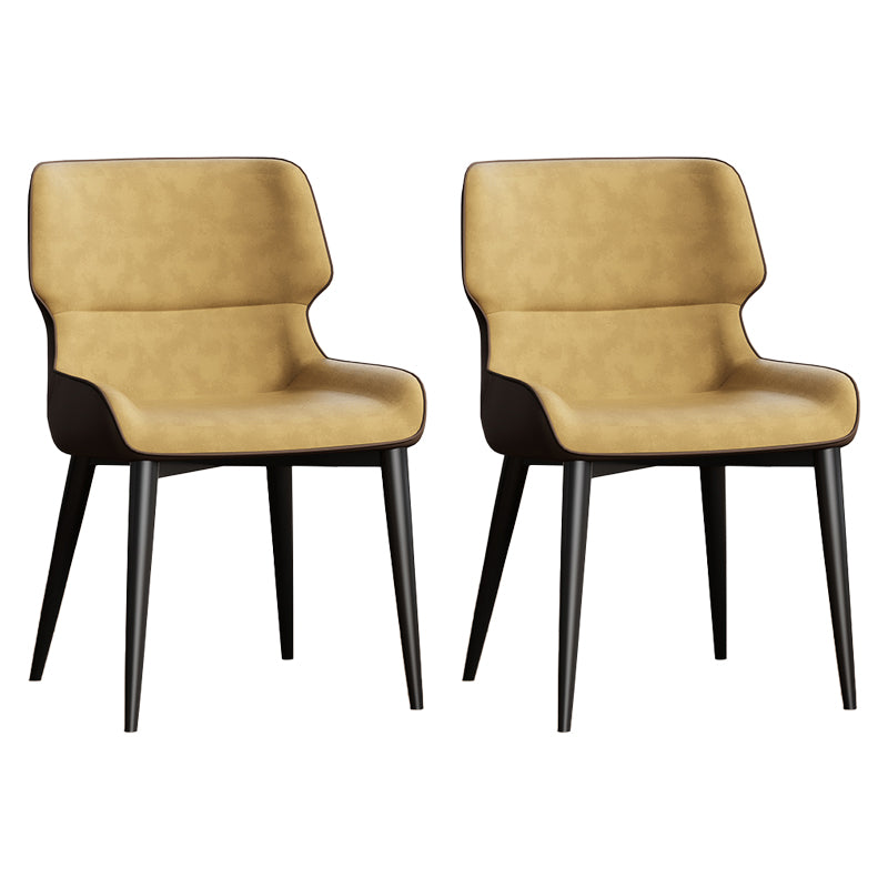 Contemporary Dining Chairs Faux Leather Dining Side Chair for Indoor