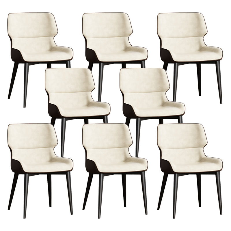 Contemporary Dining Chairs Faux Leather Dining Side Chair for Indoor