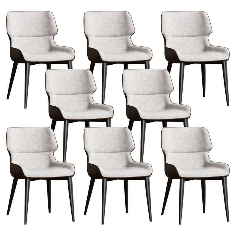 Contemporary Dining Chairs Faux Leather Dining Side Chair for Indoor